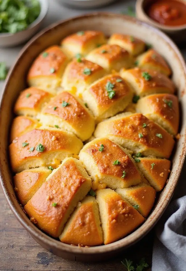 25 Appetizer Recipes with Pizza Dough That Everyone Will Love - 1. Cheesy Pizza Dough Pull-Aparts