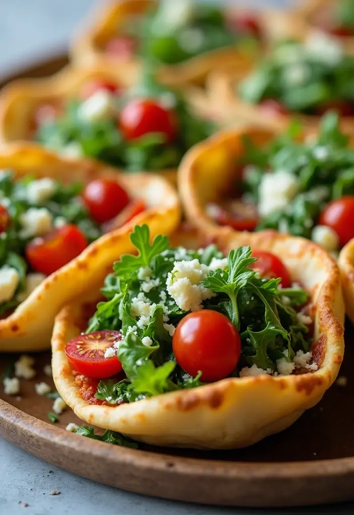 25 Appetizer Recipes with Pizza Dough That Everyone Will Love - 15. Pizza Dough Salad Cups
