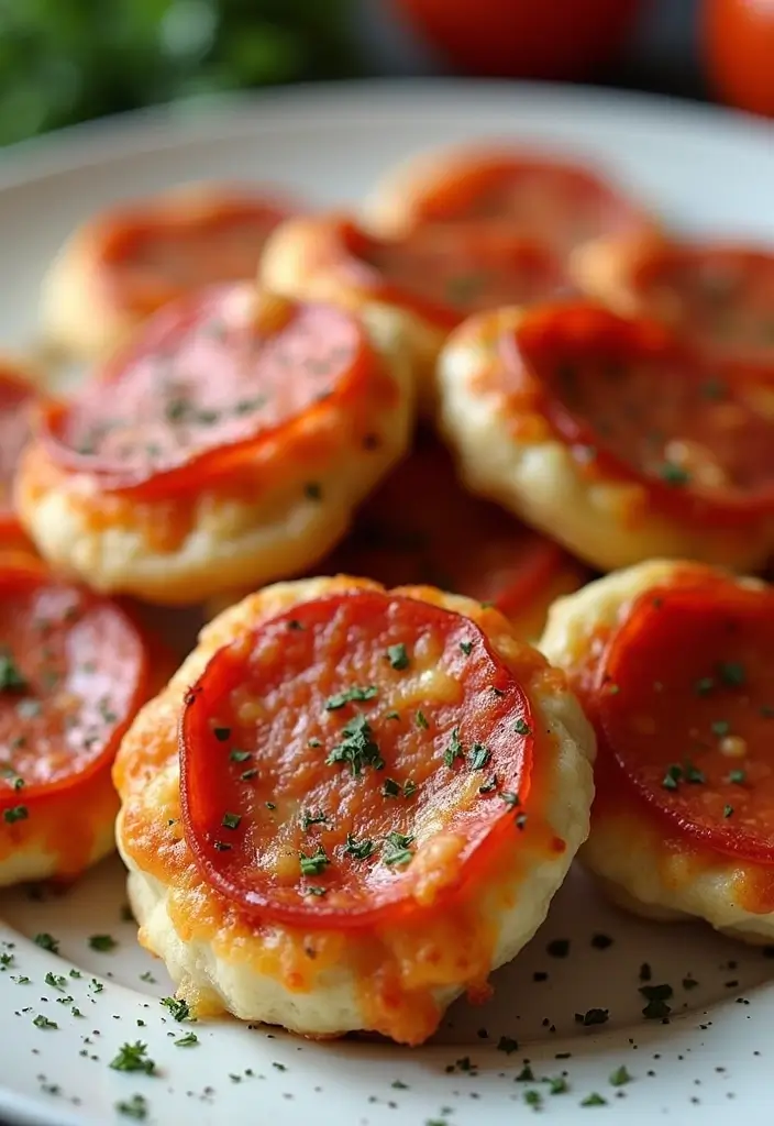 25 Appetizer Recipes with Pizza Dough That Everyone Will Love - 2. Mini Pepperoni Pizzas