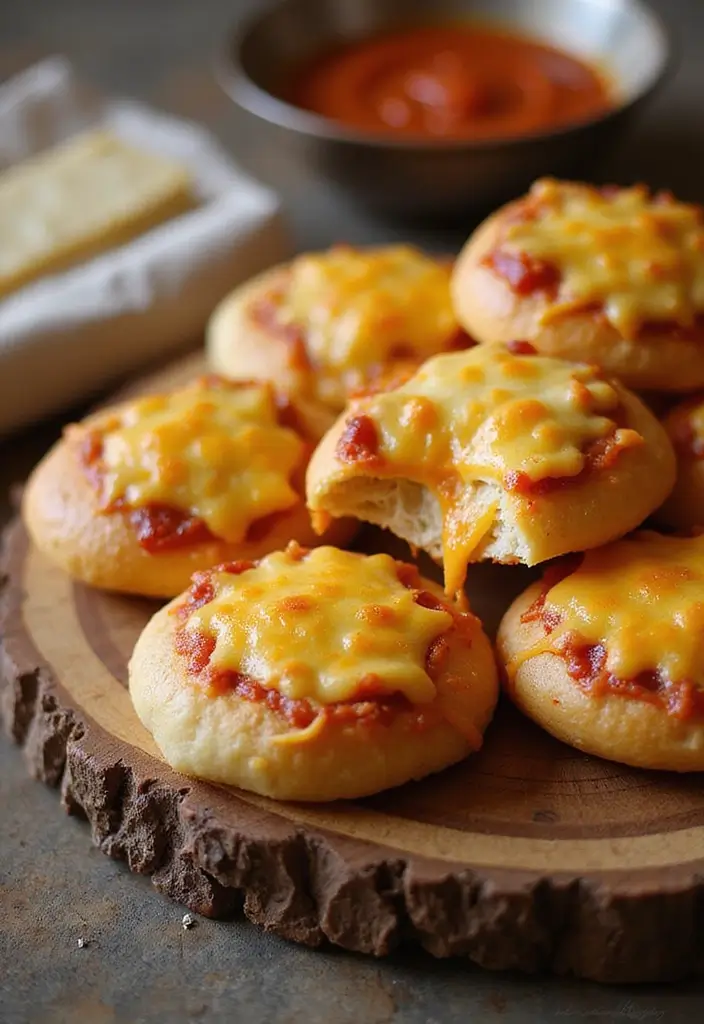 25 Appetizer Recipes with Pizza Dough That Everyone Will Love - 24. Pizza Dough Cheesy Bites