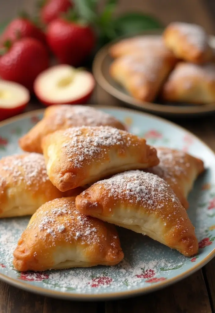 25 Appetizer Recipes with Pizza Dough That Everyone Will Love - 25. Pizza Dough Fruit Pockets