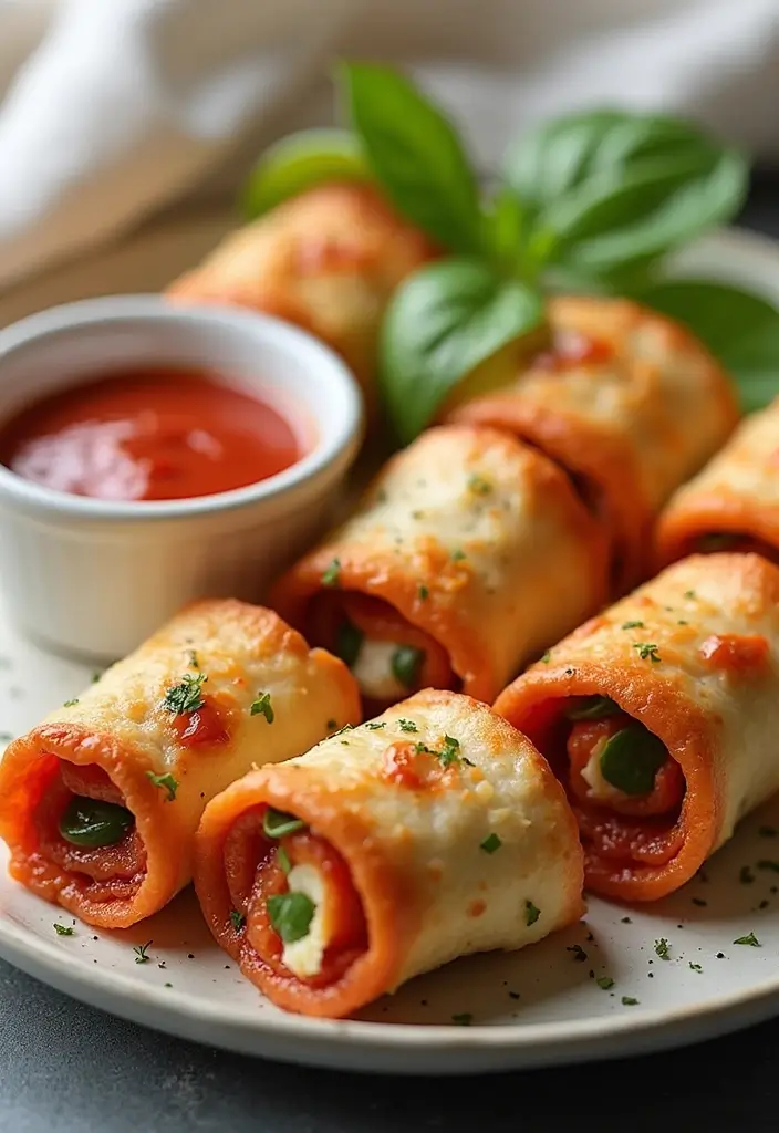25 Appetizer Recipes with Pizza Dough That Everyone Will Love - 4. Stuffed Pizza Roll-Ups