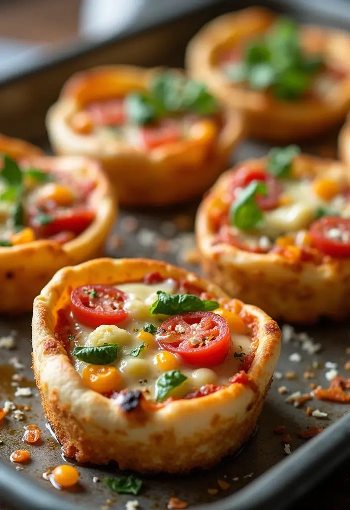 25 Appetizer Recipes with Pizza Dough That Everyone Will Love - 9. Pizza Dough Breakfast Cups