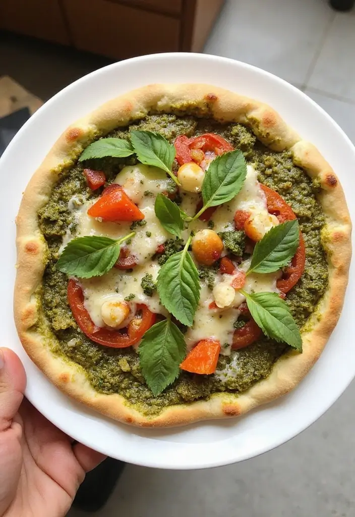 25 Clean Eating Pizza Recipes That Don’t Sacrifice Flavor - 11. Pesto Veggie Pizza