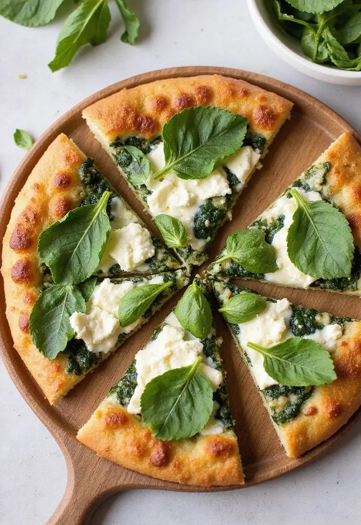 25 Clean Eating Pizza Recipes That Don’t Sacrifice Flavor - 12. Spinach and Feta Pizza
