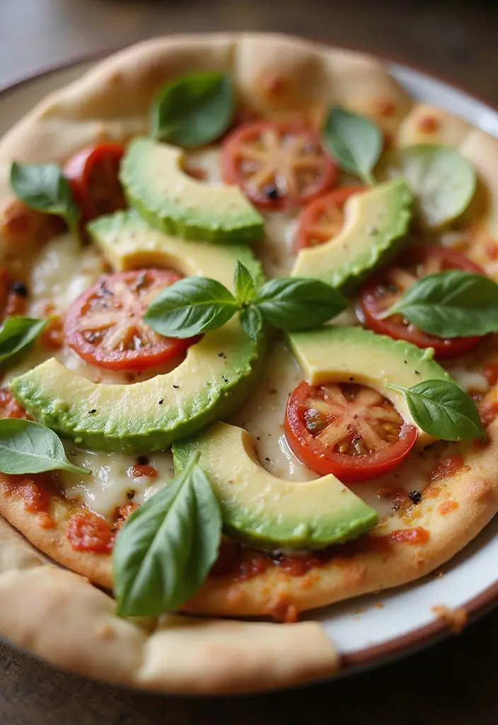 25 Clean Eating Pizza Recipes That Don’t Sacrifice Flavor - 13. Avocado and Tomato Pizza