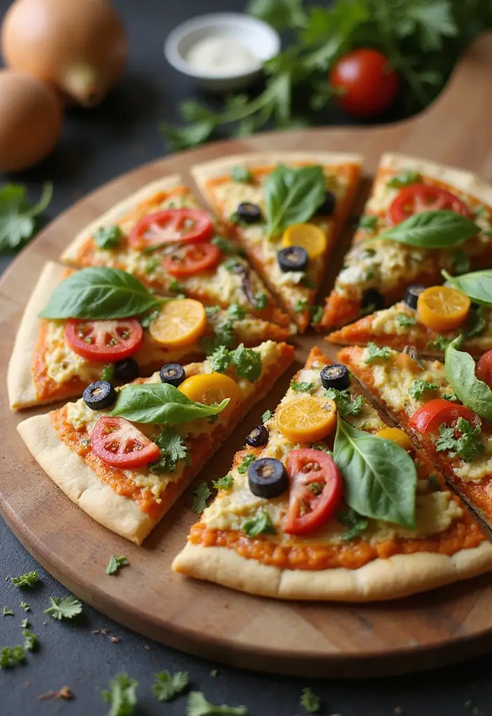 25 Clean Eating Pizza Recipes That Don’t Sacrifice Flavor - 16. Pizza with Hummus and Veggies