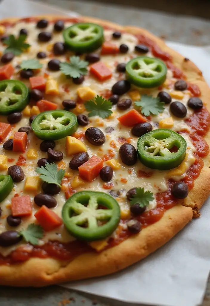 25 Clean Eating Pizza Recipes That Don’t Sacrifice Flavor - 22. Mexican Fiesta Pizza