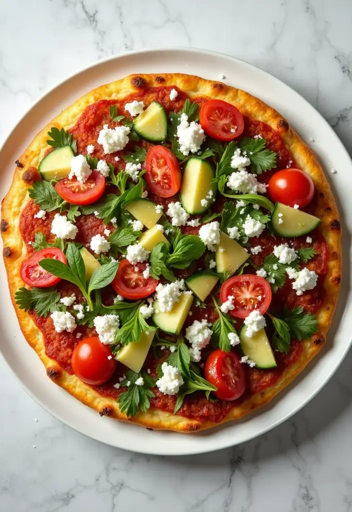 25 Clean Eating Pizza Recipes That Don’t Sacrifice Flavor - 9. Greek Salad Pizza