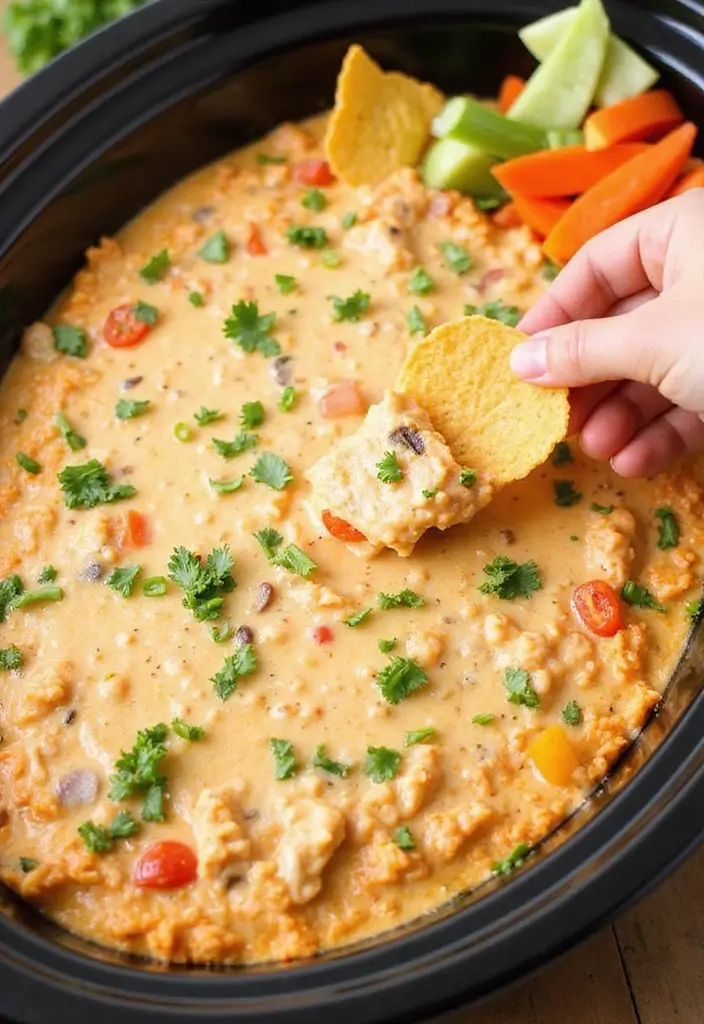 25 Creamy and Cheesy Crockpot Pizza Dip Recipes 76 25 Creamy and Cheesy Crockpot Pizza Dip Recipes - 12. Ranch Pizza Dip