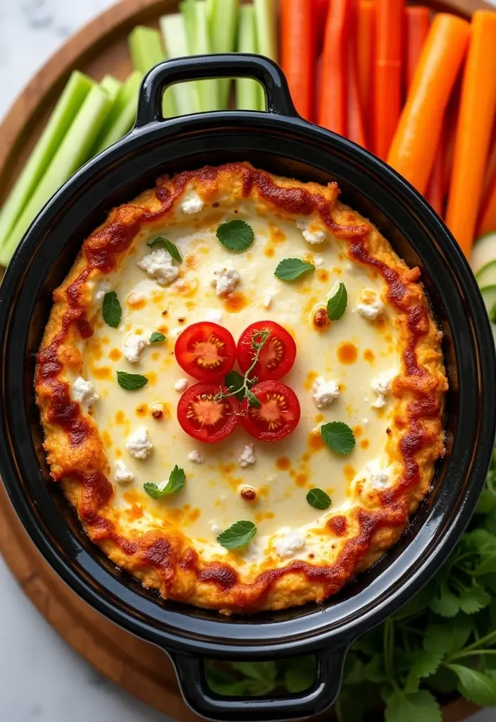 25 Creamy and Cheesy Crockpot Pizza Dip Recipes 154 25 Creamy and Cheesy Crockpot Pizza Dip Recipes - 24. Ranch BLT Pizza Dip