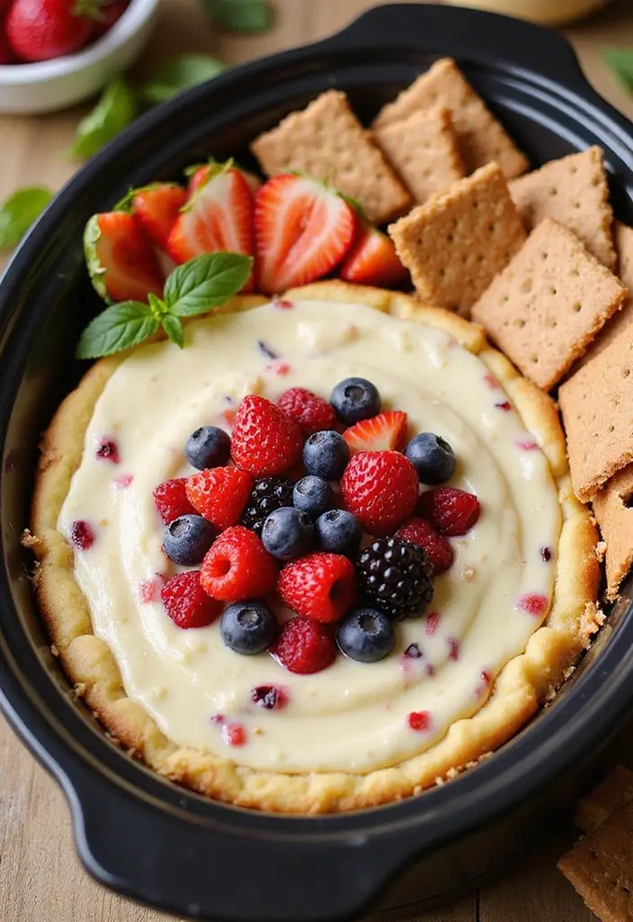 25 Creamy and Cheesy Crockpot Pizza Dip Recipes 161 25 Creamy and Cheesy Crockpot Pizza Dip Recipes - 25. Cheesecake Pizza Dip