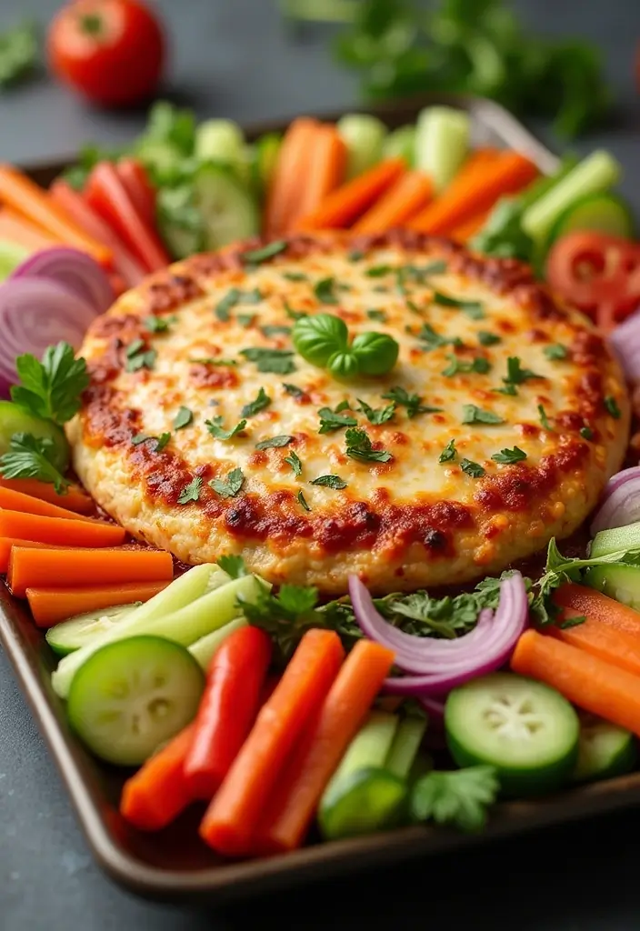 25 Creamy and Cheesy Crockpot Pizza Dip Recipes 15 25 Creamy and Cheesy Crockpot Pizza Dip Recipes - 3. Veggie Supreme Pizza Dip