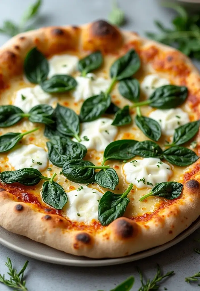 25 Easy Pizza Dinner Recipes for Busy Weeknights 62 25 Easy Pizza Dinner Recipes for Busy Weeknights - 10. White Pizza with Ricotta and Spinach