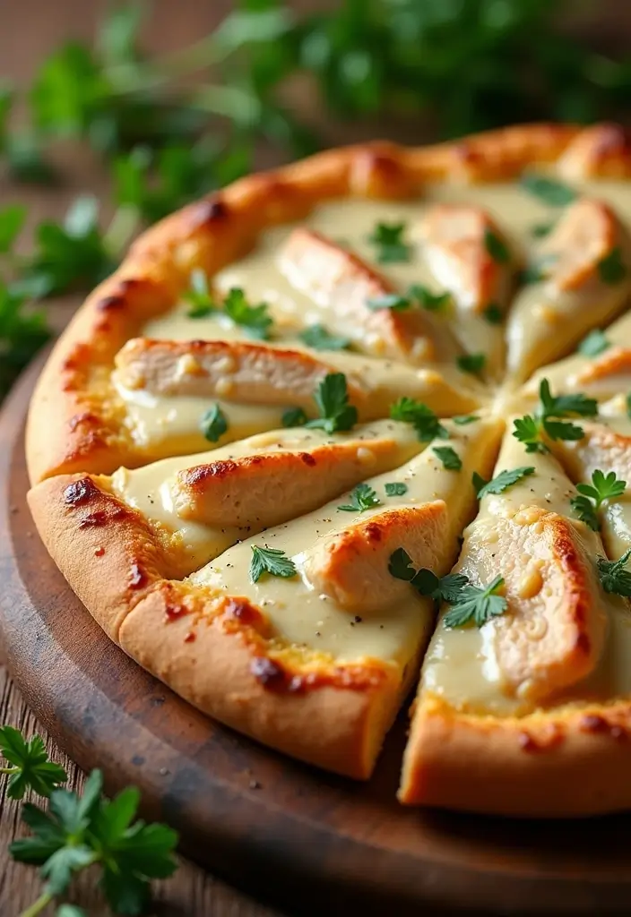 25 Easy Pizza Dinner Recipes for Busy Weeknights 76 25 Easy Pizza Dinner Recipes for Busy Weeknights - 12. Chicken Alfredo Pizza