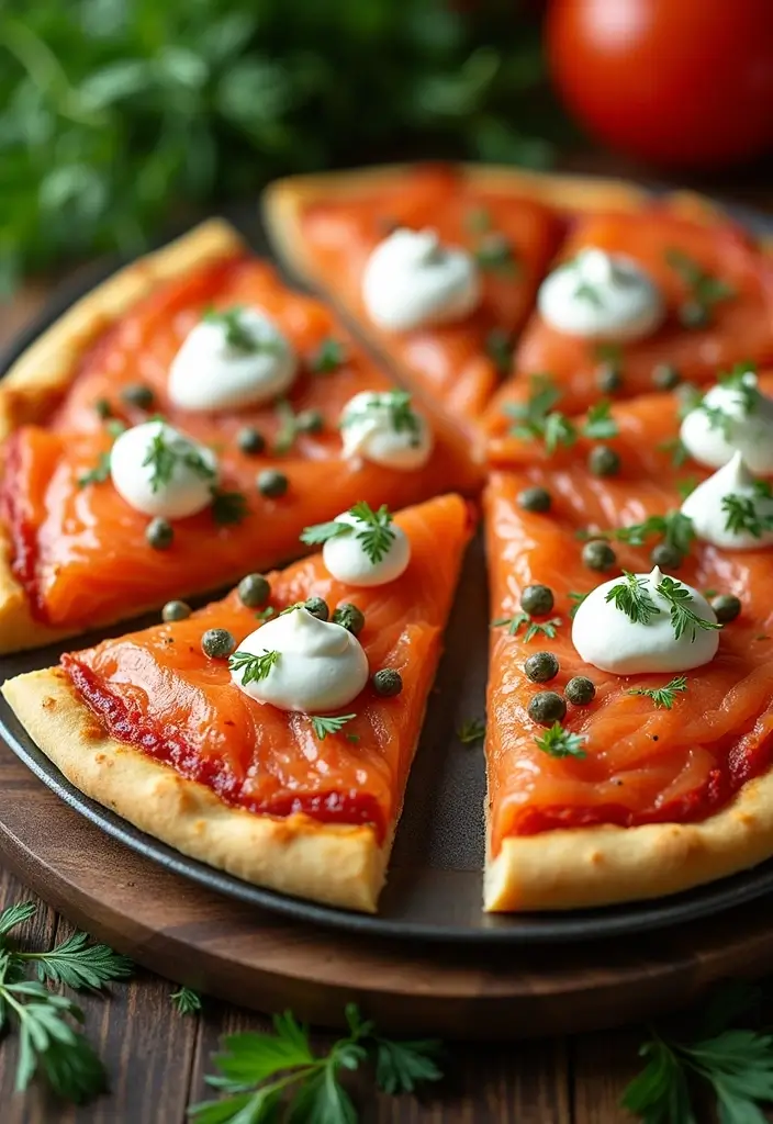25 Easy Pizza Dinner Recipes for Busy Weeknights 142 25 Easy Pizza Dinner Recipes for Busy Weeknights - 22. Smoked Salmon Pizza