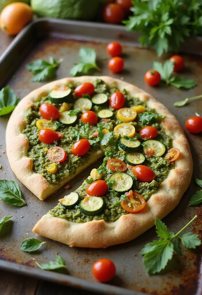 25 Easy Pizza Dinner Recipes for Busy Weeknights 22 25 Easy Pizza Dinner Recipes for Busy Weeknights - 4. Pesto Veggie Pizza
