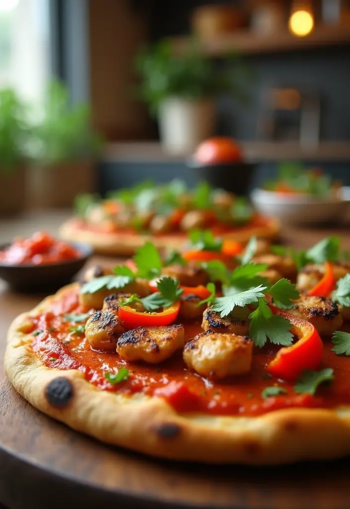 25 Garlic Naan Pizza Recipes for an Indian-Inspired Twist 65 25 Garlic Naan Pizza Recipes for an Indian-Inspired Twist - 11. Thai Red Curry Garlic Naan Pizza