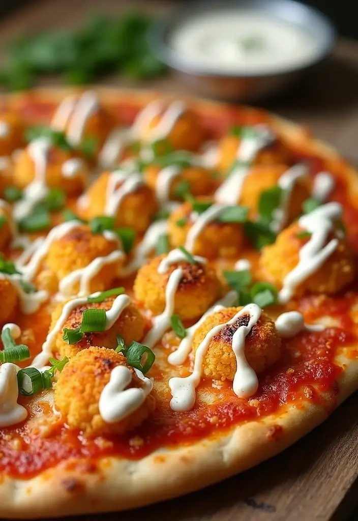 25 Garlic Naan Pizza Recipes for an Indian-Inspired Twist 86 25 Garlic Naan Pizza Recipes for an Indian-Inspired Twist - 14. Buffalo Cauliflower Garlic Naan Pizza