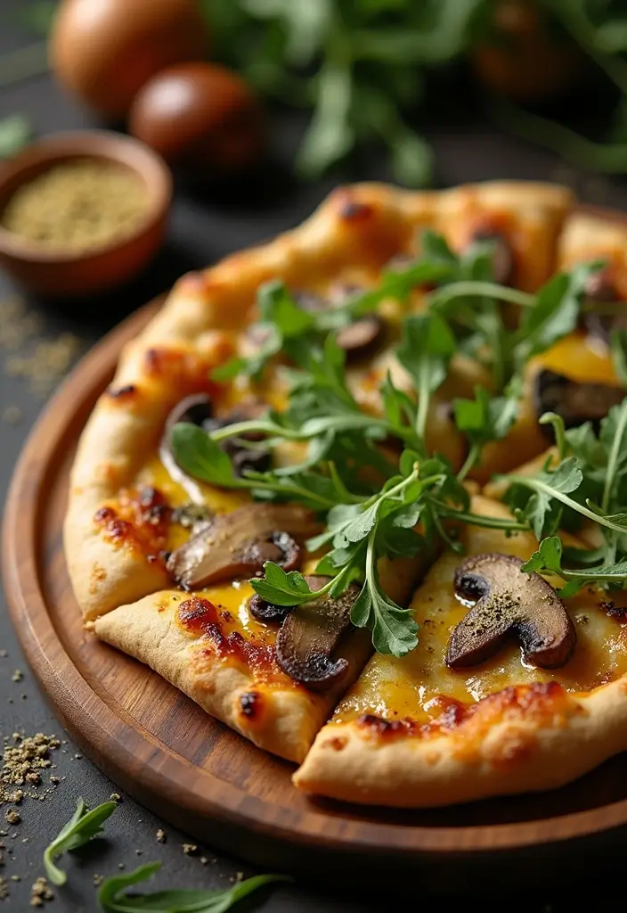 25 Garlic Naan Pizza Recipes for an Indian-Inspired Twist 93 25 Garlic Naan Pizza Recipes for an Indian-Inspired Twist - 15. Mushroom and Truffle Oil Garlic Naan Pizza