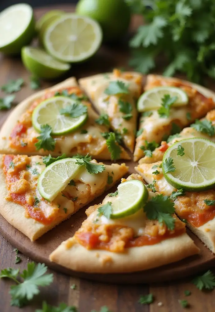 25 Garlic Naan Pizza Recipes for an Indian-Inspired Twist 100 25 Garlic Naan Pizza Recipes for an Indian-Inspired Twist - 16. Cilantro Lime Chicken Garlic Naan Pizza