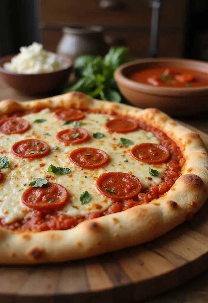 25 Garlic Naan Pizza Recipes for an Indian-Inspired Twist 140 25 Garlic Naan Pizza Recipes for an Indian-Inspired Twist - 22. Classic Pepperoni Garlic Naan Pizza