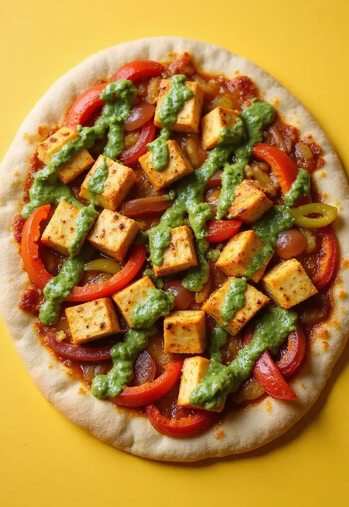 25 Garlic Naan Pizza Recipes for an Indian-Inspired Twist 15 25 Garlic Naan Pizza Recipes for an Indian-Inspired Twist - 3. Paneer Tikka Garlic Naan Pizza
