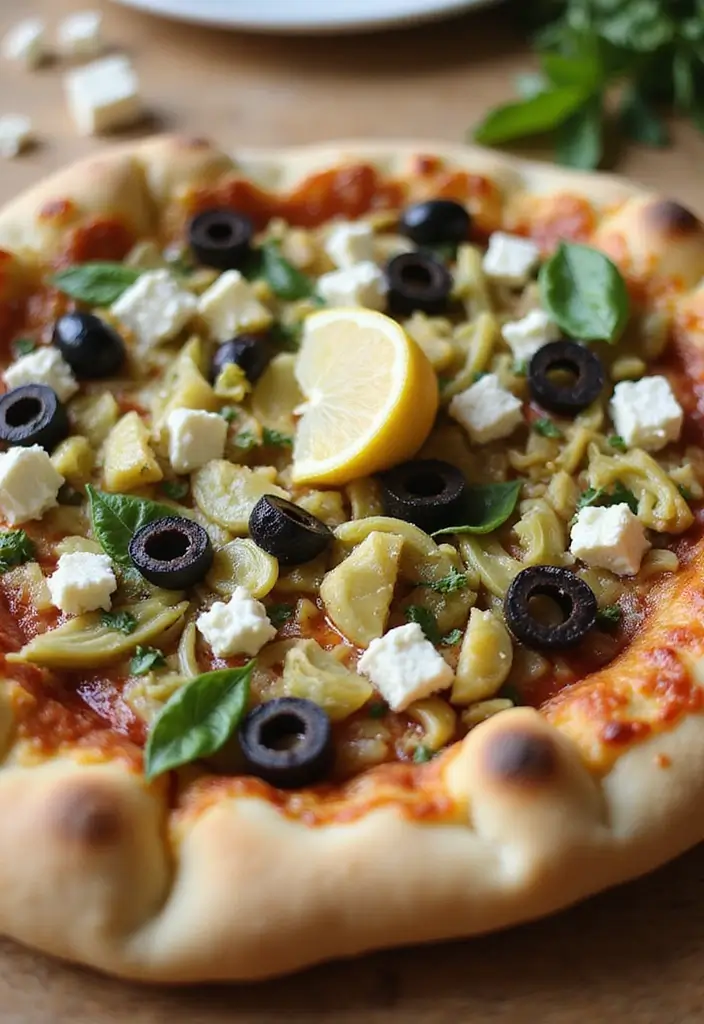25 Garlic Naan Pizza Recipes for an Indian-Inspired Twist 46 25 Garlic Naan Pizza Recipes for an Indian-Inspired Twist - 8. Mediterranean Garlic Naan Pizza