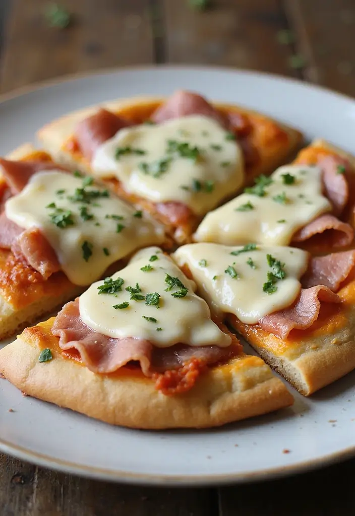 25 Keto Flatbread Pizza Recipes for Low Carb Lovers 82 25 Keto Flatbread Pizza Recipes for Low Carb Lovers - 14. Ham and Cheese Flatbread Pizza