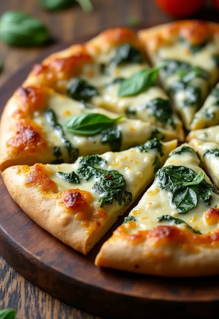 25 Keto Flatbread Pizza Recipes for Low Carb Lovers 136 25 Keto Flatbread Pizza Recipes for Low Carb Lovers - 22. Spinach Artichoke Flatbread Pizza