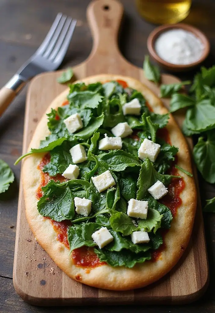 25 Naan Pizza Recipes for Quick Weeknight Meals 60 25 Naan Pizza Recipes for Quick Weeknight Meals - 10. Spinach and Feta Naan Pizza