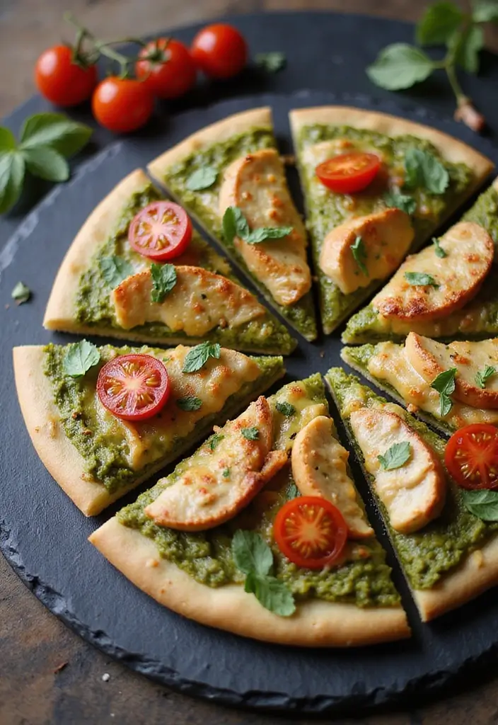 25 Naan Pizza Recipes for Quick Weeknight Meals 34 25 Naan Pizza Recipes for Quick Weeknight Meals - 6. Pesto Chicken Naan Pizza