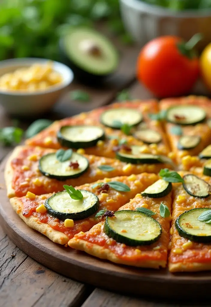 25 Ninja Pizza Oven Recipes for Fast and Crispy Perfection 88 25 Ninja Pizza Oven Recipes for Fast and Crispy Perfection - 14. Vegan Zucchini and Corn Pizza