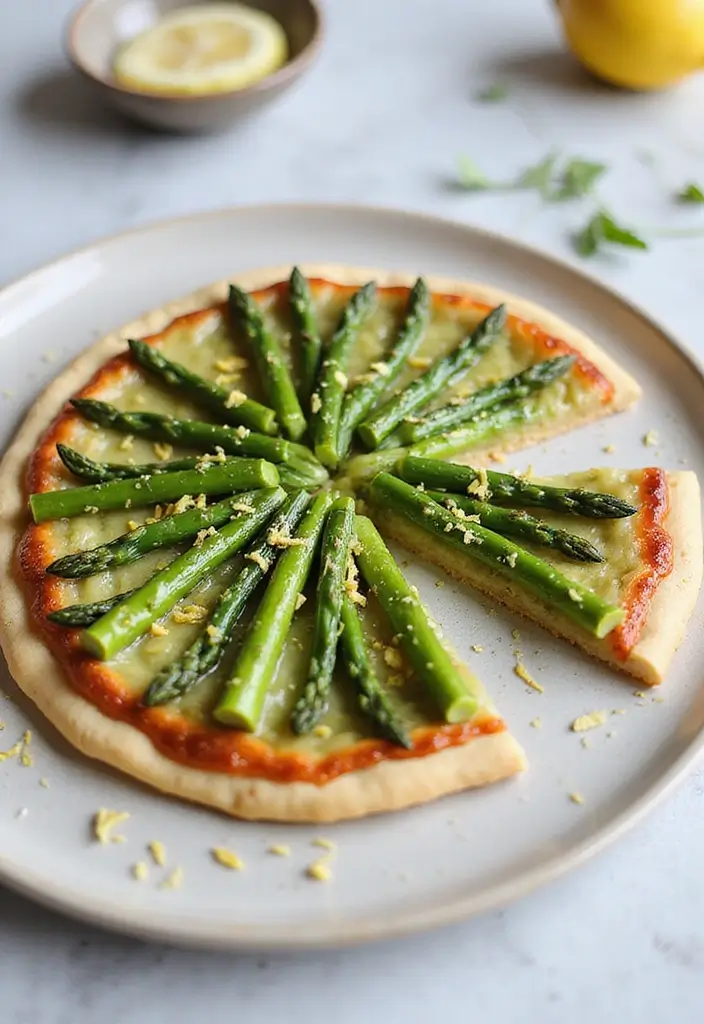 25 Ninja Pizza Oven Recipes for Fast and Crispy Perfection 116 25 Ninja Pizza Oven Recipes for Fast and Crispy Perfection - 18. Vegan Asparagus and Lemon Pizza