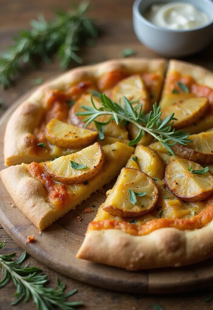 25 Ninja Pizza Oven Recipes for Fast and Crispy Perfection 144 25 Ninja Pizza Oven Recipes for Fast and Crispy Perfection - 22. Vegan Potato and Rosemary Pizza
