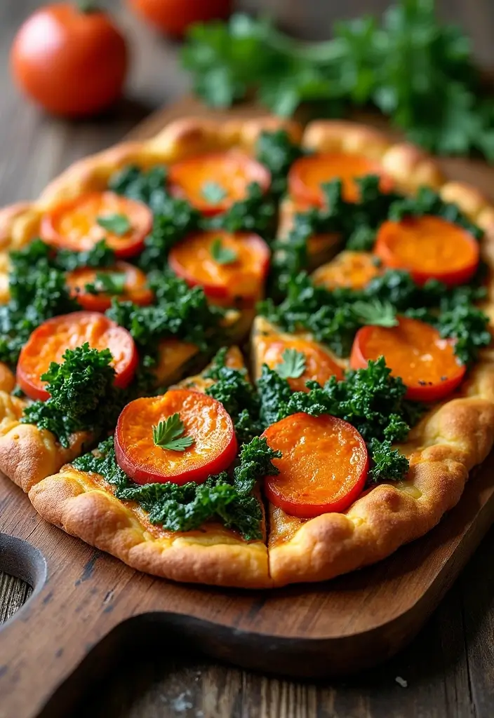 25 Ninja Pizza Oven Recipes for Fast and Crispy Perfection 34 25 Ninja Pizza Oven Recipes for Fast and Crispy Perfection - 6. Sweet Potato and Kale Pizza