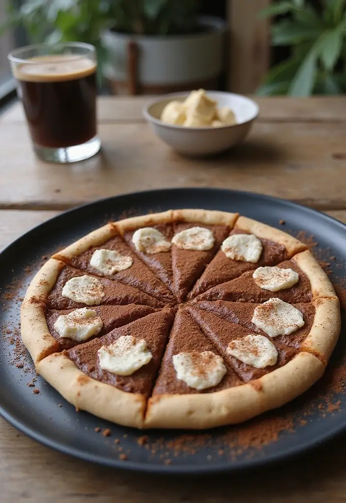 25 Outdoor Pizza Oven Dessert Recipes for Sweet Endings 109 25 Outdoor Pizza Oven Dessert Recipes for Sweet Endings 17. Mocha Espresso Dessert Pizza