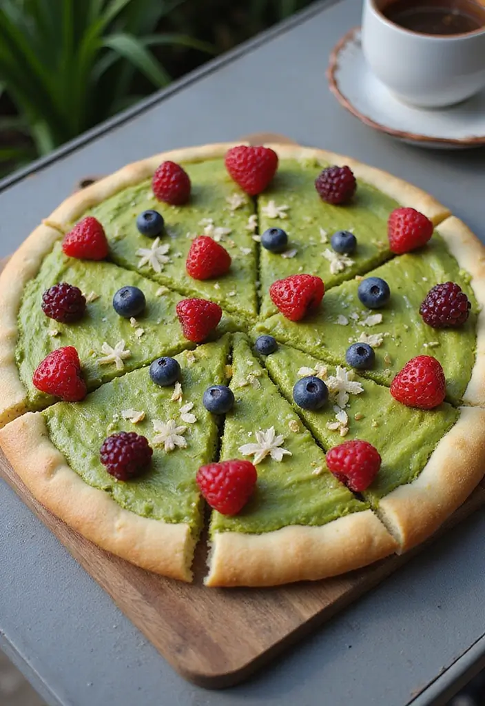 25 Outdoor Pizza Oven Dessert Recipes for Sweet Endings 119 25 Outdoor Pizza Oven Dessert Recipes for Sweet Endings 19. Matcha Green Tea Dessert Pizza