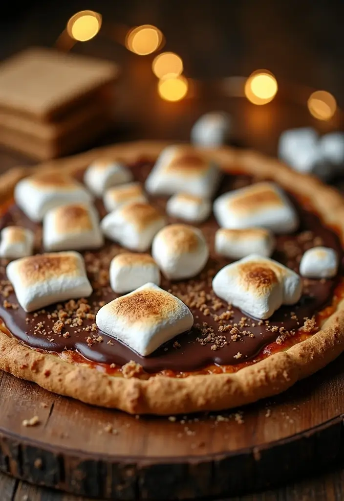 25 Outdoor Pizza Oven Dessert Recipes for Sweet Endings 8 25 Outdoor Pizza Oven Dessert Recipes for Sweet Endings 2. Smores Pizza
