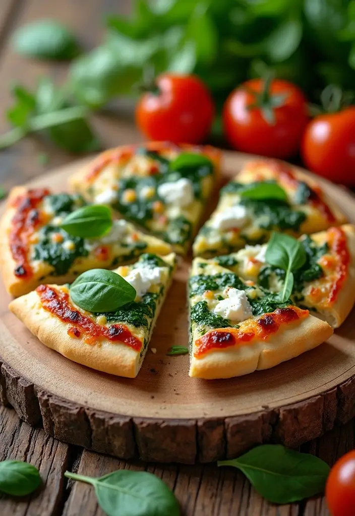 25 Pillsbury Mini Pizza Crust Recipes for Fun Party Snacks 62 25 Pillsbury Mini Pizza Crust Recipes for Fun Party Snacks - 10. Spinach and Feta Mini Pizzas