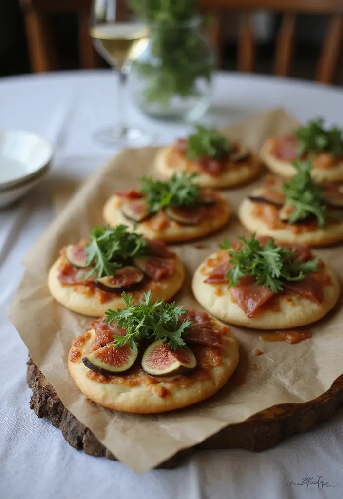 25 Pillsbury Mini Pizza Crust Recipes for Fun Party Snacks 88 25 Pillsbury Mini Pizza Crust Recipes for Fun Party Snacks - 14. Fig and Prosciutto Mini Pizzas
