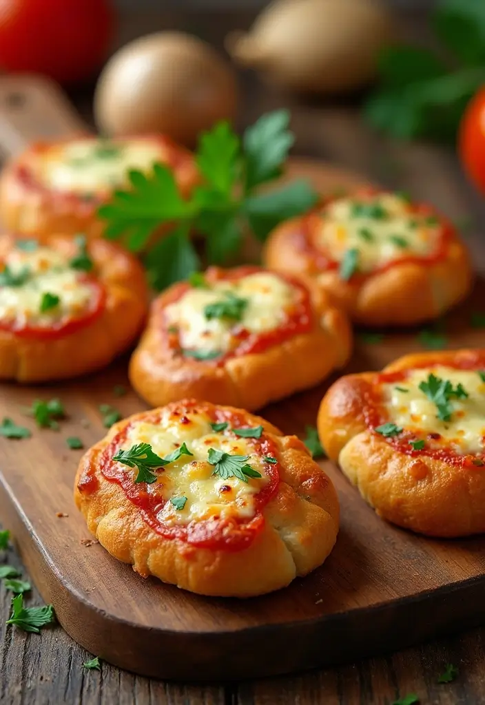 25 Pillsbury Mini Pizza Crust Recipes for Fun Party Snacks 95 25 Pillsbury Mini Pizza Crust Recipes for Fun Party Snacks - 15. Cheesy Garlic Bread Mini Pizzas