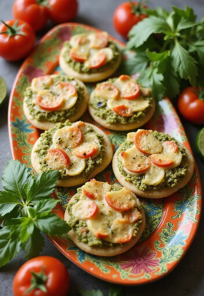 25 Pillsbury Mini Pizza Crust Recipes for Fun Party Snacks 102 25 Pillsbury Mini Pizza Crust Recipes for Fun Party Snacks - 16. Pesto Veggie Mini Pizzas