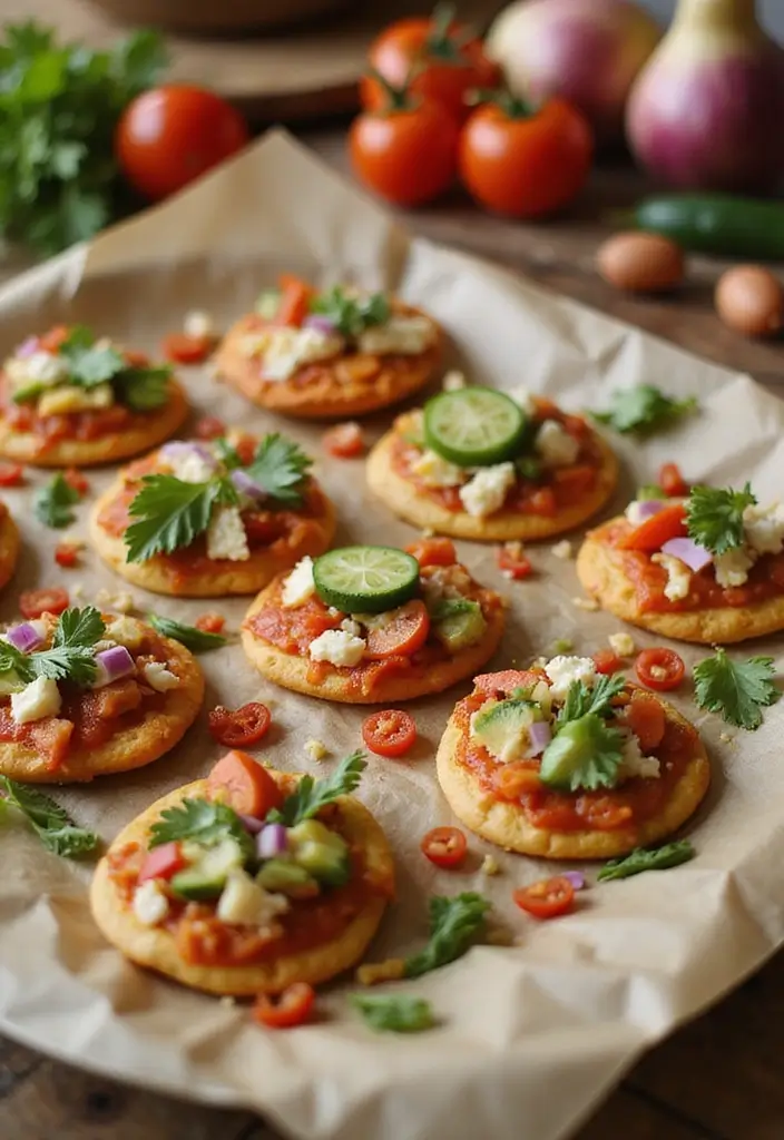 25 Pillsbury Mini Pizza Crust Recipes for Fun Party Snacks 22 25 Pillsbury Mini Pizza Crust Recipes for Fun Party Snacks - 4. Veggie Supreme Mini Pizzas