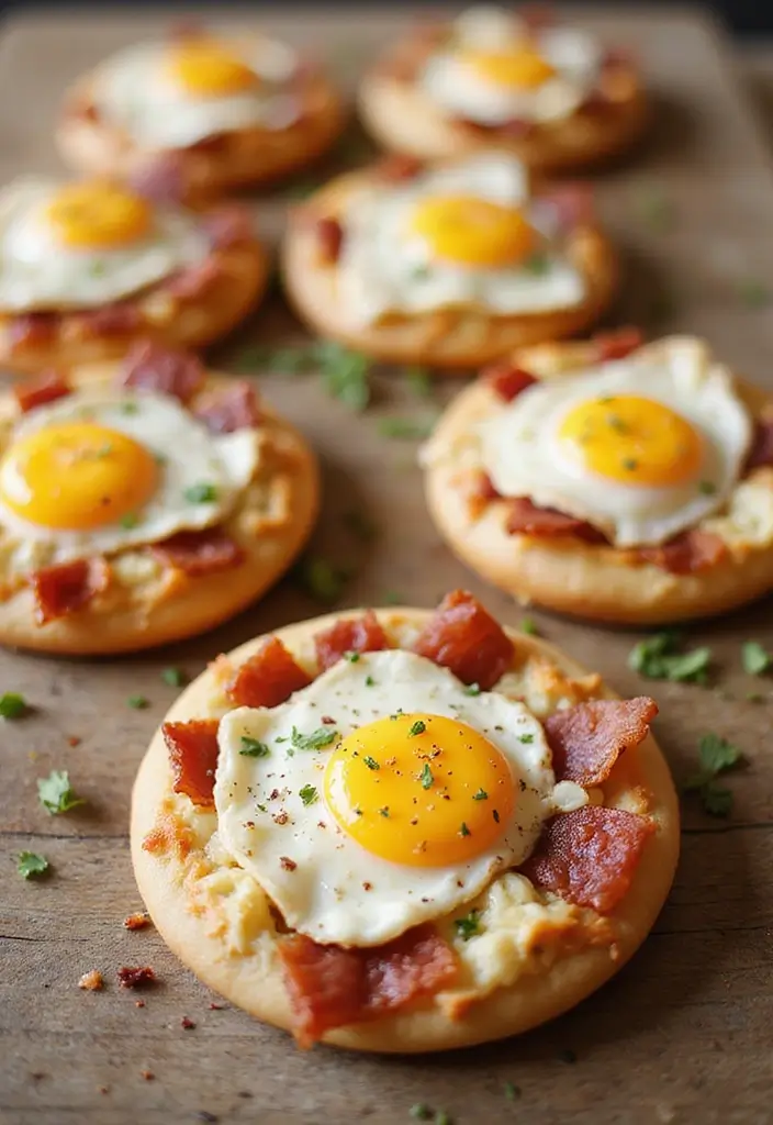 25 Pillsbury Mini Pizza Crust Recipes for Fun Party Snacks 50 25 Pillsbury Mini Pizza Crust Recipes for Fun Party Snacks - 8. Breakfast Mini Pizzas