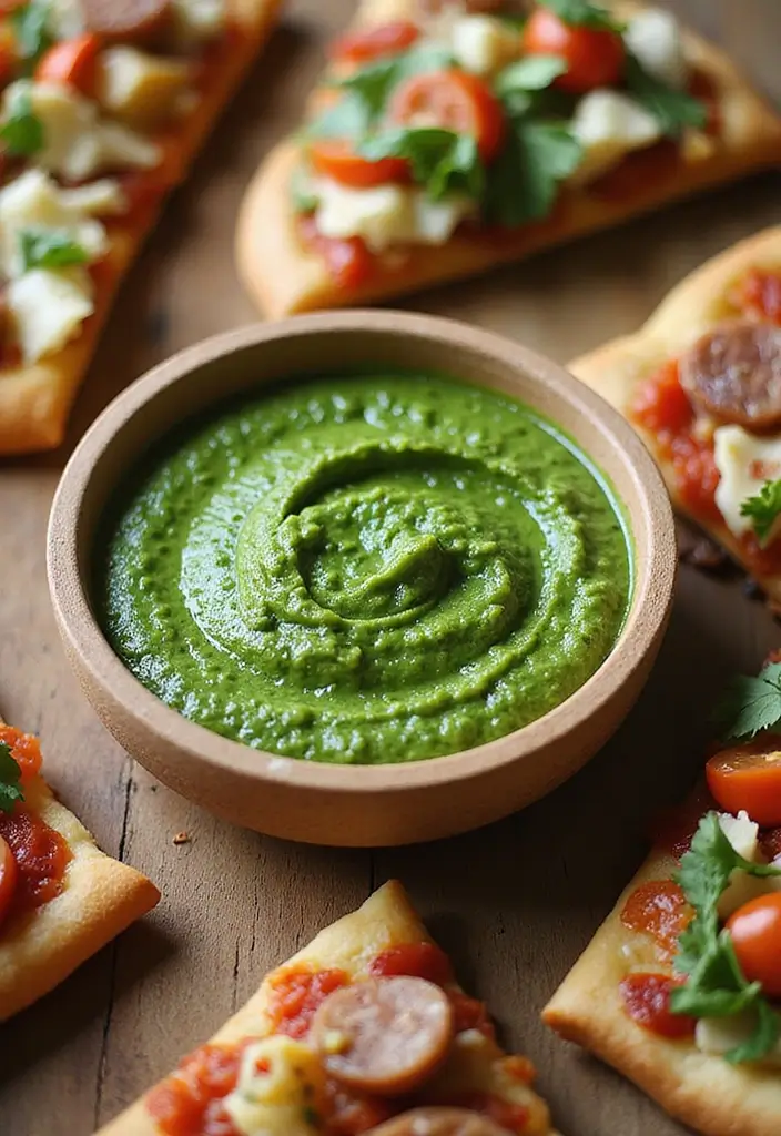 25 Pizza Dipping Sauce Recipes to Elevate Your Slice 22 25 Pizza Dipping Sauce Recipes to Elevate Your Slice - 4. Pesto Dip