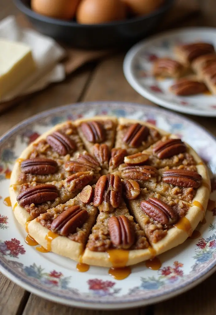 25 Pizza Dough Dessert Recipes That Are Surprisingly Good - 15. Maple Pecan Dessert Pizza