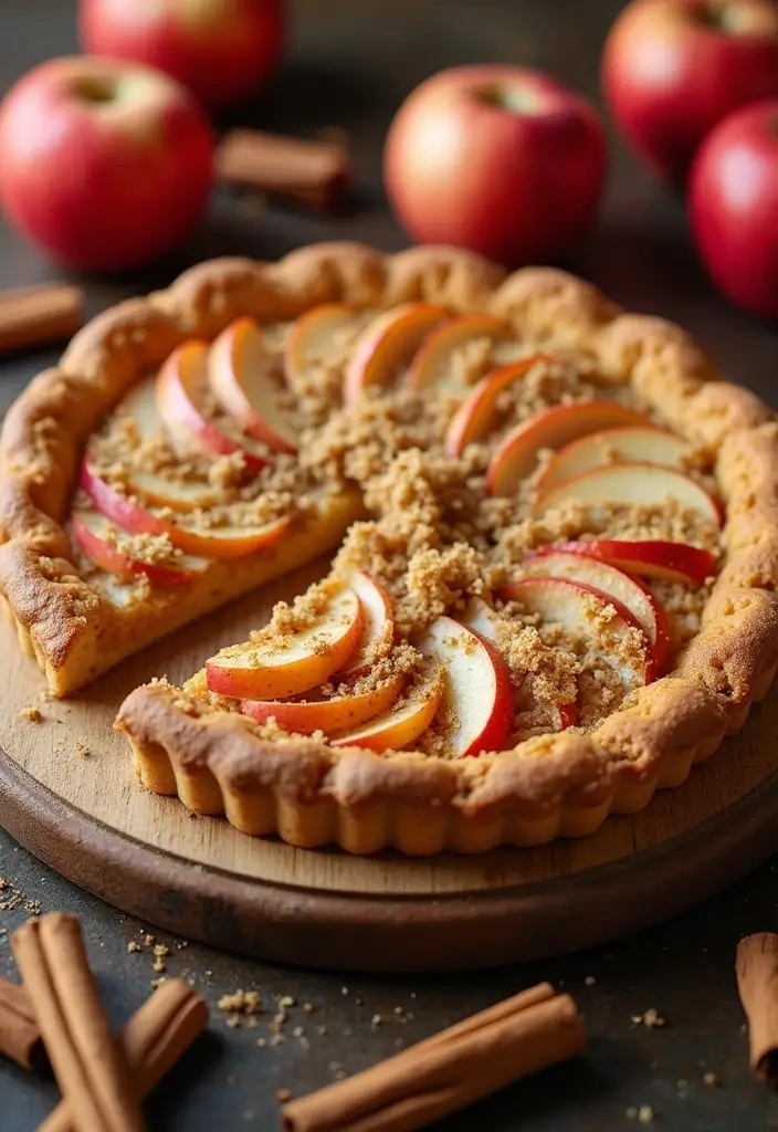 25 Pizza Dough Dessert Recipes That Are Surprisingly Good - 4. Apple Pie Dessert Pizza