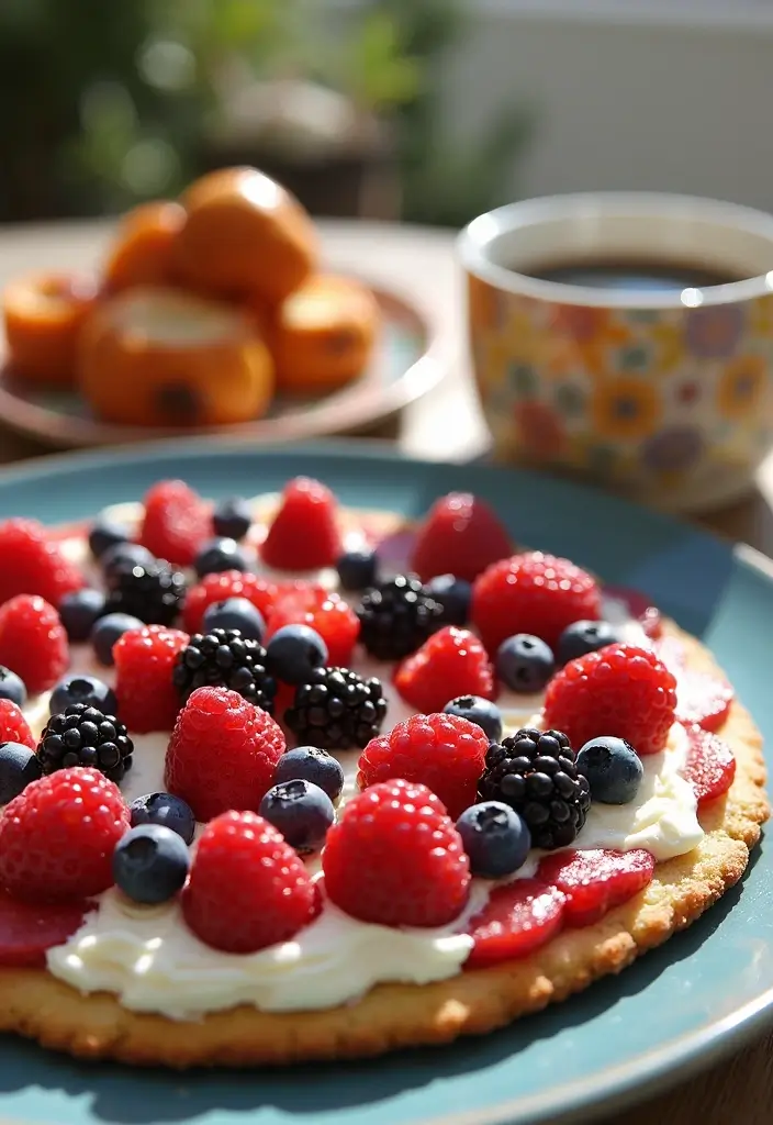 25 Pizza Dough Dessert Recipes That Are Surprisingly Good - 5. Berry Delight Dessert Pizza