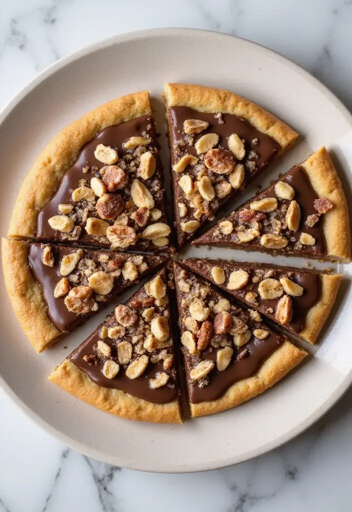 25 Pizza Dough Dessert Recipes That Are Surprisingly Good - 7. Peanut Butter Cup Dessert Pizza